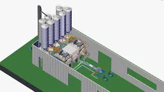 مصنع إنتاج معجون الجدران بأبعاد ثلاثية 3D